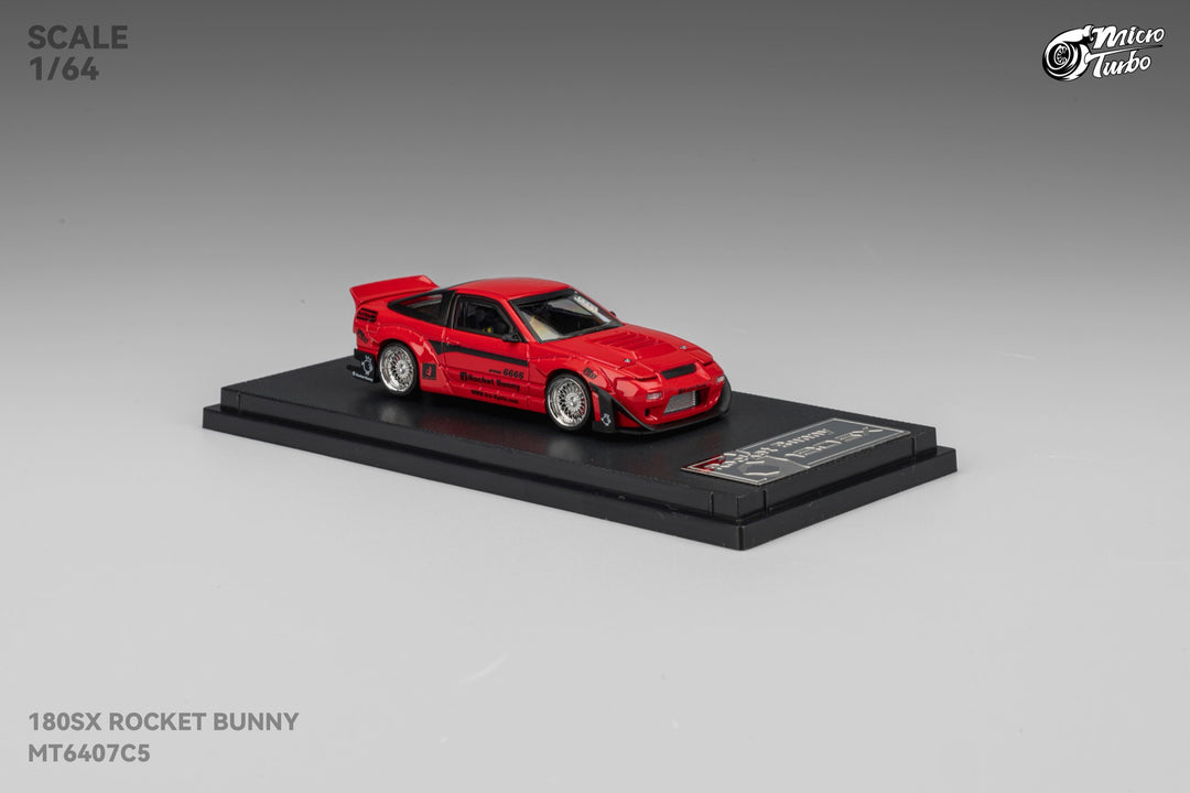 [Preorder] Microturbo 1:64 180SX Rocket Bunny - Metallic Red MT6407C5