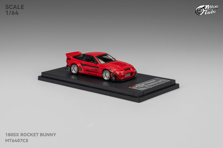 [Preorder] Microturbo 1:64 180SX Rocket Bunny - Metallic Red MT6407C5
