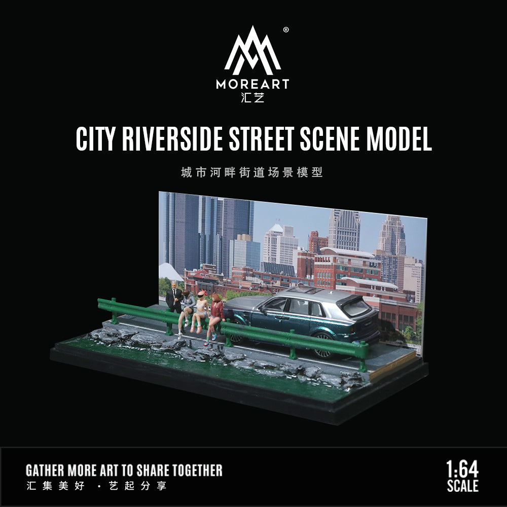 [Preorder] MoreArt 1:64 City Riverside Street Scene Model