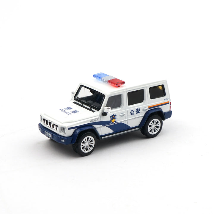 [Preorder] XCARTOYS 1:64 BAIC BJ80 People's Police Motorcycle Escort Set