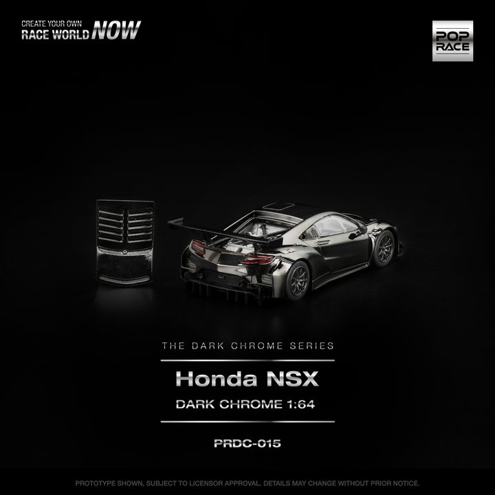 [Preorder] POPRACE 1:64 Honda NSX GT3 EV022 DARK CHROME PRDC015