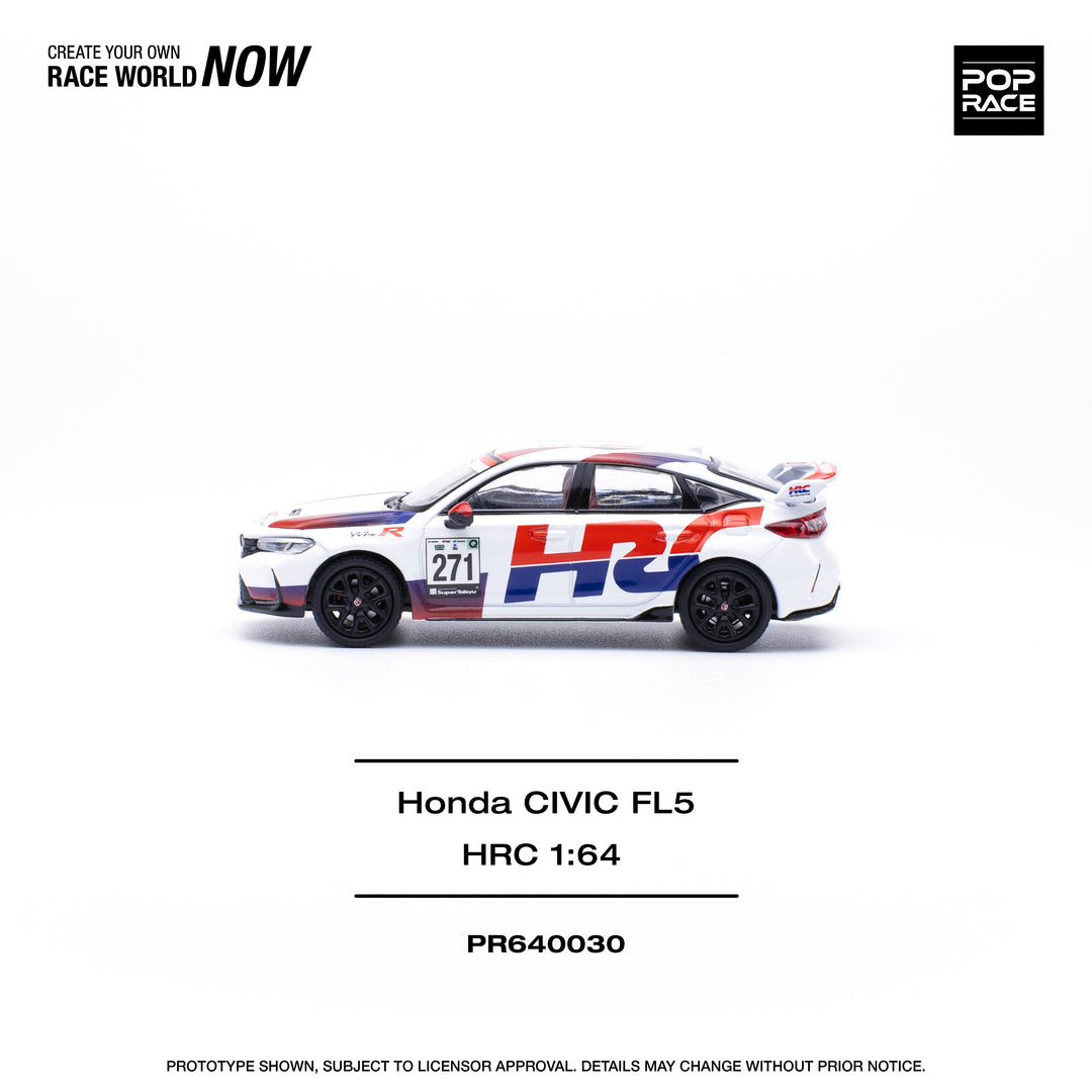 [Preorder] POPRACE 1:64 HONDA CIVIC TYPE-R (FL5) TCR - HRC PR640030