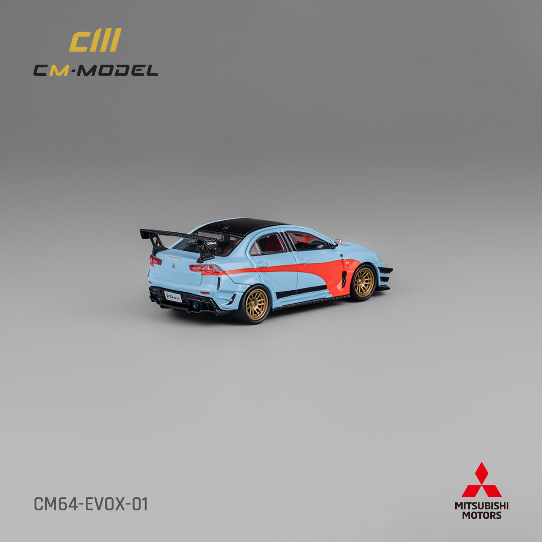 [Preorder] CM Model 1:64 Mitsubishi Lancer Evo X Varis Widebody Orange & Blue CM64-EVOX-01