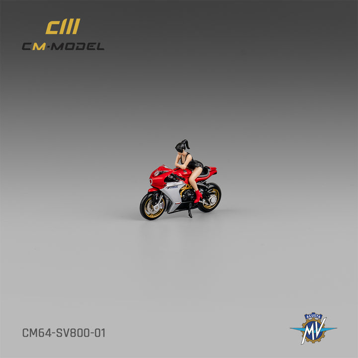 [Preorder] CM Model 1:64 MV Agusta SV800 with showgirl