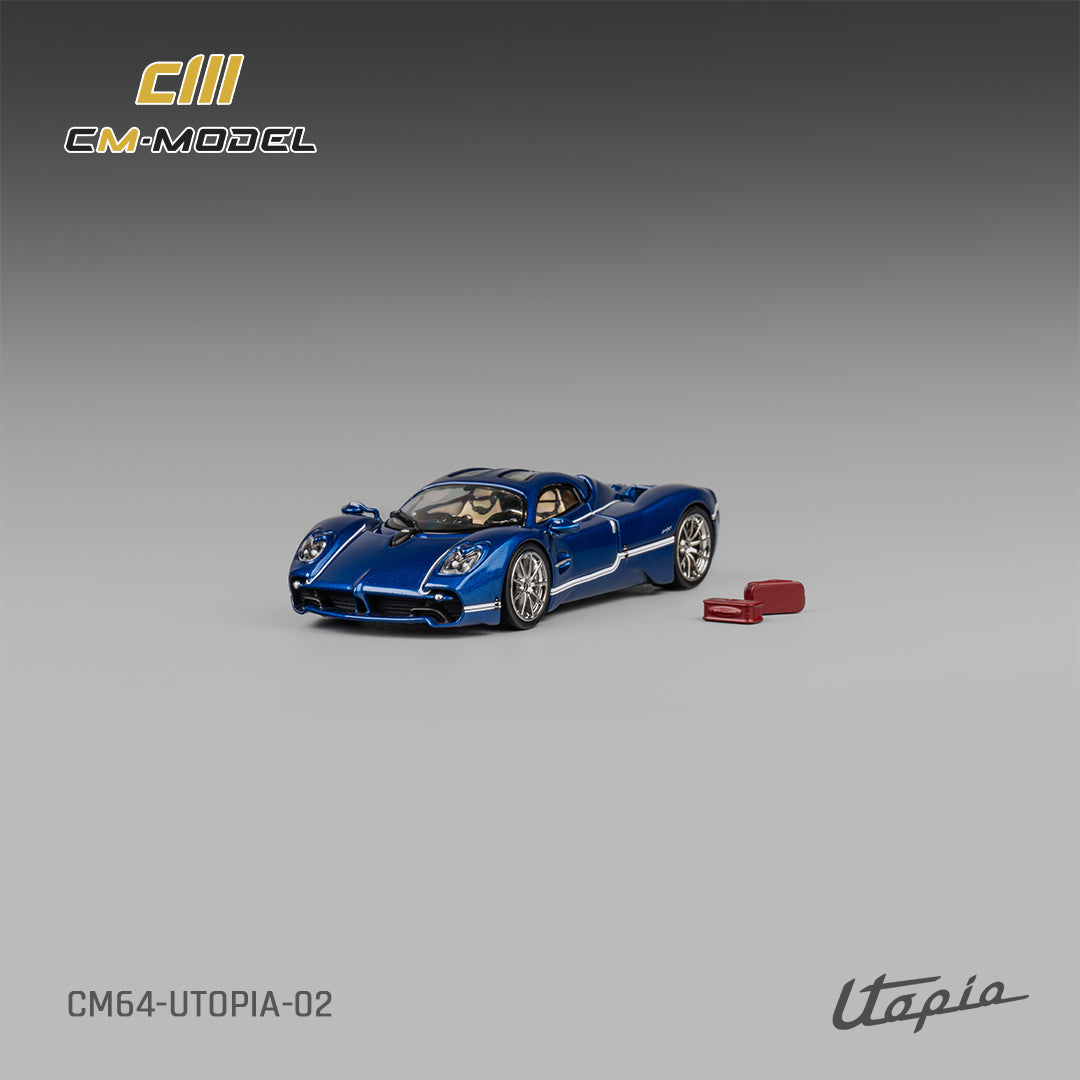 [Preorder] CM Model 1:64 Pagani Utopia Metallic Blue