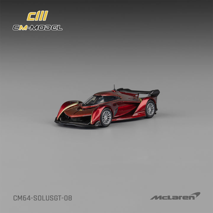 [Preorder] CM Model 1:64 McLaren SolusGT Metallic Red with Gold