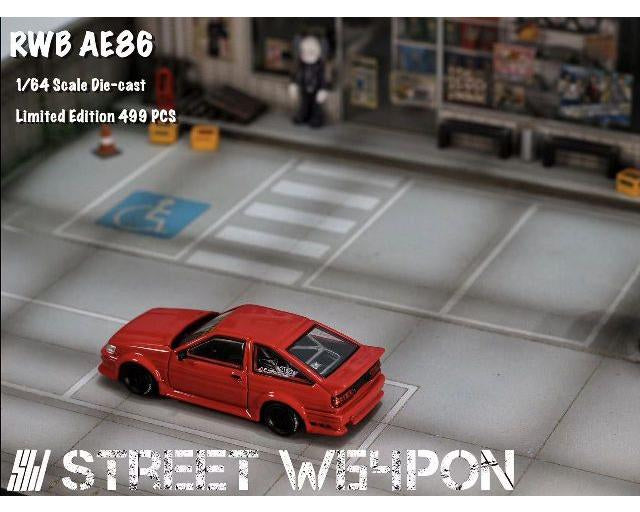 Street Weapon 1:64 RWB Toyota AE86 Wide Body (3 Colours)