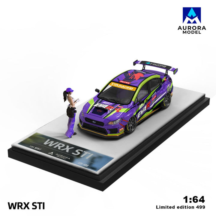 [Preorder] Aurora Model 1:64 Subaru WRX STI - EVA LIVERY PURPLE