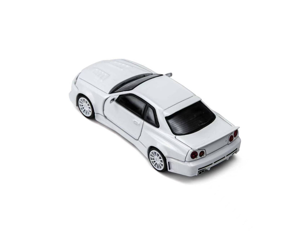 [Preorder] TimeMicro × PSC DESIGN 1:64 Nissan R34 "Smilodon" White TM648402