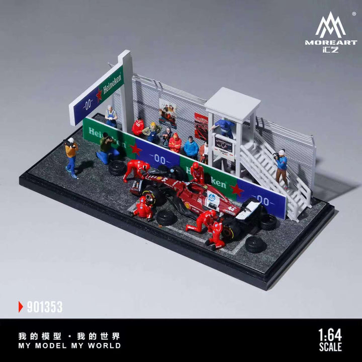 [Preorder] MoreArt 1:64 SCENE OF THE PIT AREA IN A CAR RACING EVENT MO901353