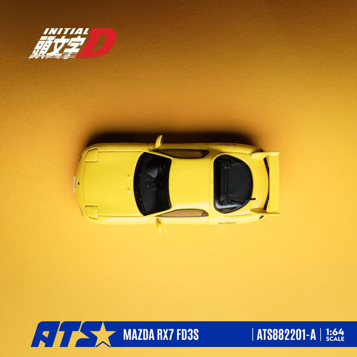 [Preorder] ATS Model 1:64 Mazda RX-7 FD3S Yellow Ver. I ATS882201-A