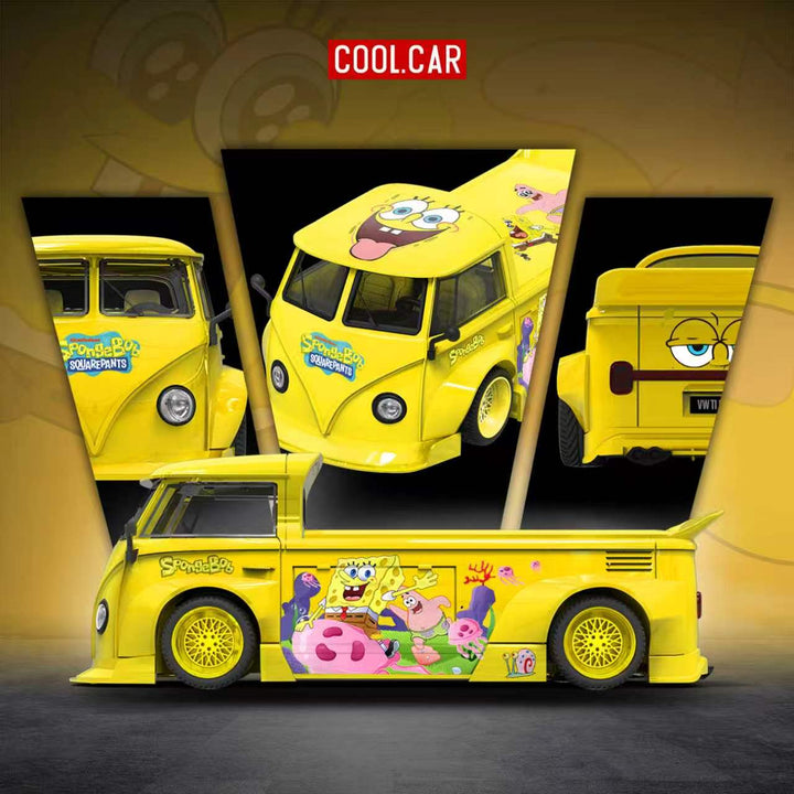 [Preorder] Cool Car 1:64 Volkswagen T1 Pickup - SpongeBob Livery CC643926