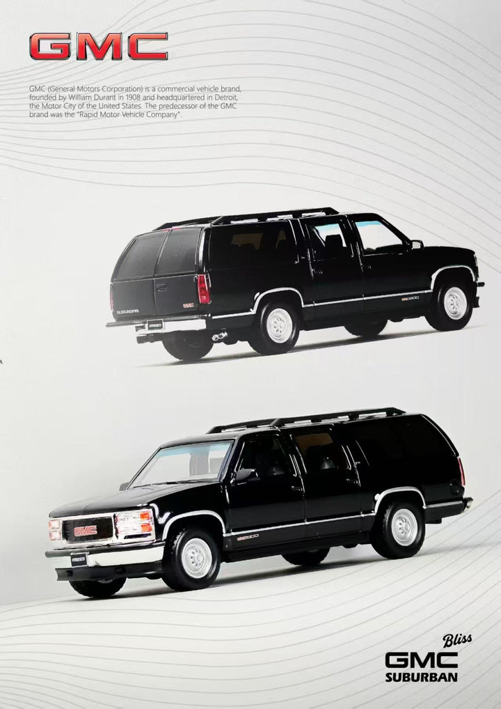 [Preorder] BLISS 1:64 Chevrolet Suburban Pearl Black