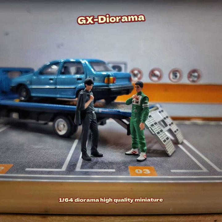 [Preorder] GX Diorama 1:64 Initial D Takahashi Ryosuke & Tatemoto Tomoyuki Duo GX2025121905