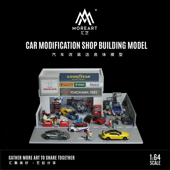 [Preorder] MoreArt 1:64 Car Modification Shop LOT SCENE