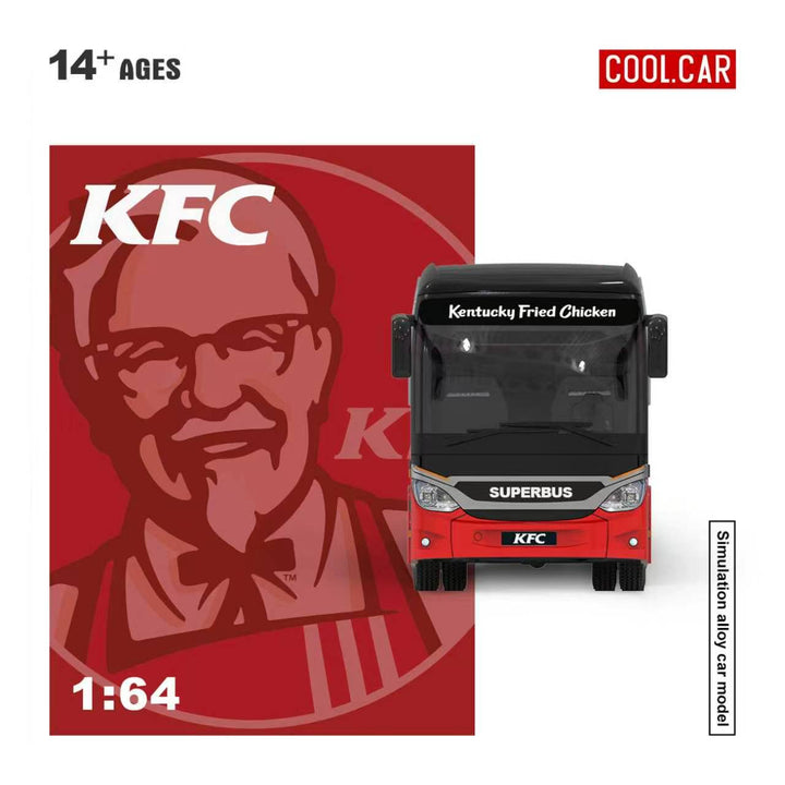 [Preorder] Cool Car 1:64 Crazy Thursday KFC Livery Bus CC800706