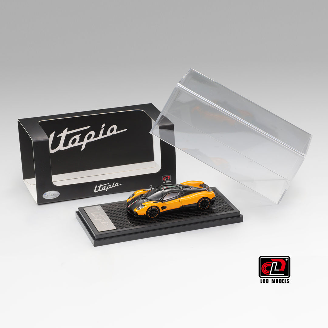 [Preorder] LCD 1:64 Pagani Utopia Yellow and Black Carbon LCD64039-CY