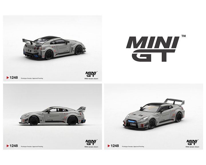 [Preorder] Mini GT 1:64 Mini GT 1:64 NISSAN LB-Silhouette WORKS GT 35GT-RR Ver.1 – Matt Grey – Limited Edition MGT01248-BL