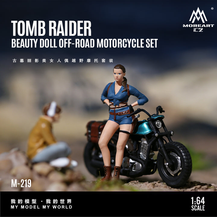 [Preorder] MoreArt 1:64 TOMB RAIDER BEAUTY DOLL OFF-ROAD MOTORCYCLE SET MO222219