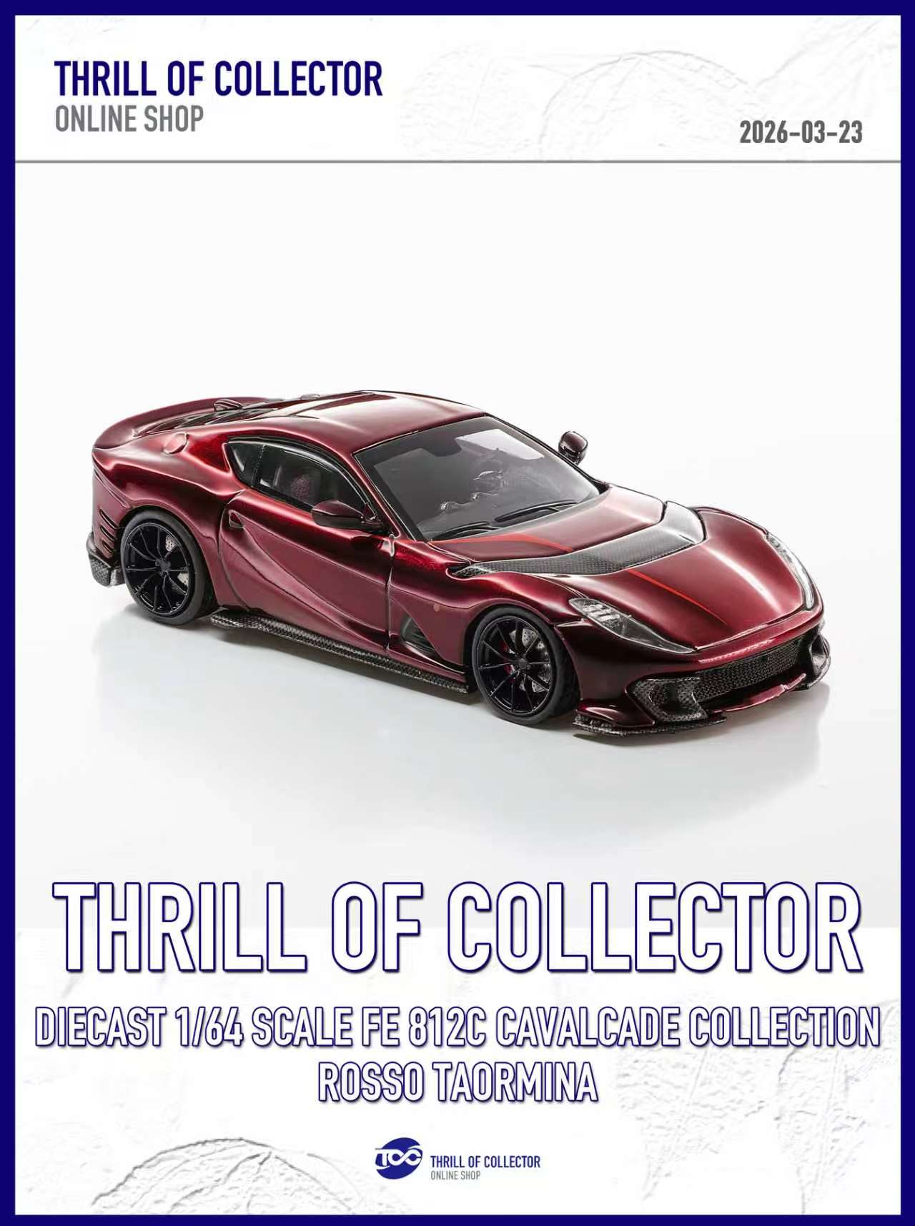 TOC 1:64 Ferrari 812C 3.0 CAVALCADE COLLECTION (4 Colours