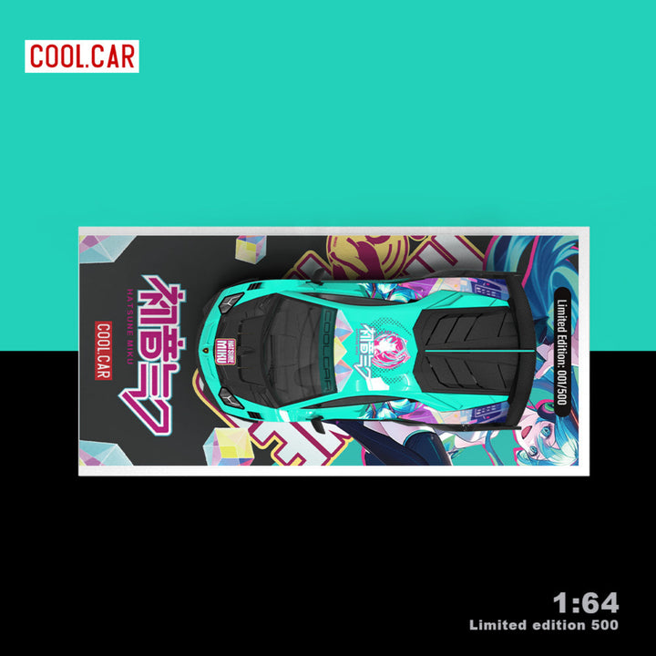 [Preorder] Cool Car 1:64 Lamborghini GTEVO Hatsune MiKu Livery (3 Versions)