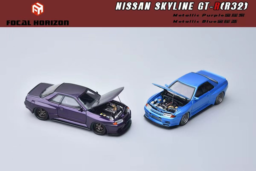 [Preorder] Focal Horizon 1:64 Nissan Skyline GT-R 3rd Generation R32 Japanese Garage Active Modified Version (2 Colours)