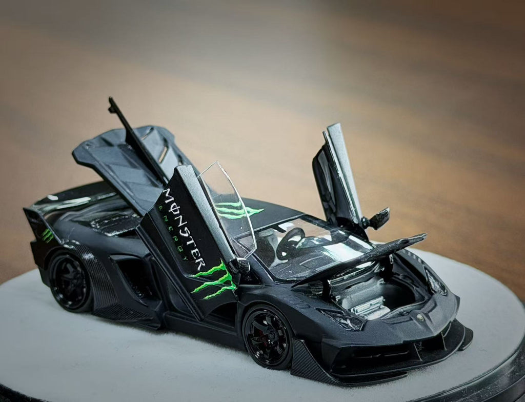 絶版PGM LBパフォーマンスLP700-4 モンスター Preorder] PGM 1:64 Lamborghini Aventador LP700 GT EVO Monster PGM0
