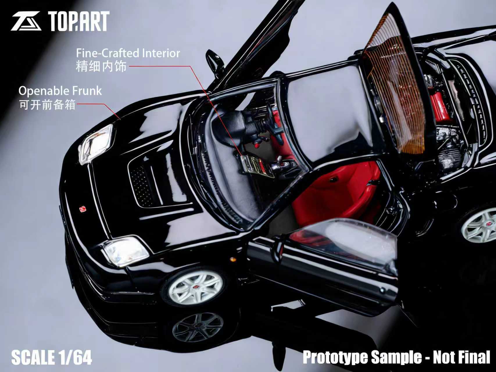 Preorder] TOPART 1:64 Honda NSX-R（NA2) 2002-05 Metallic Black