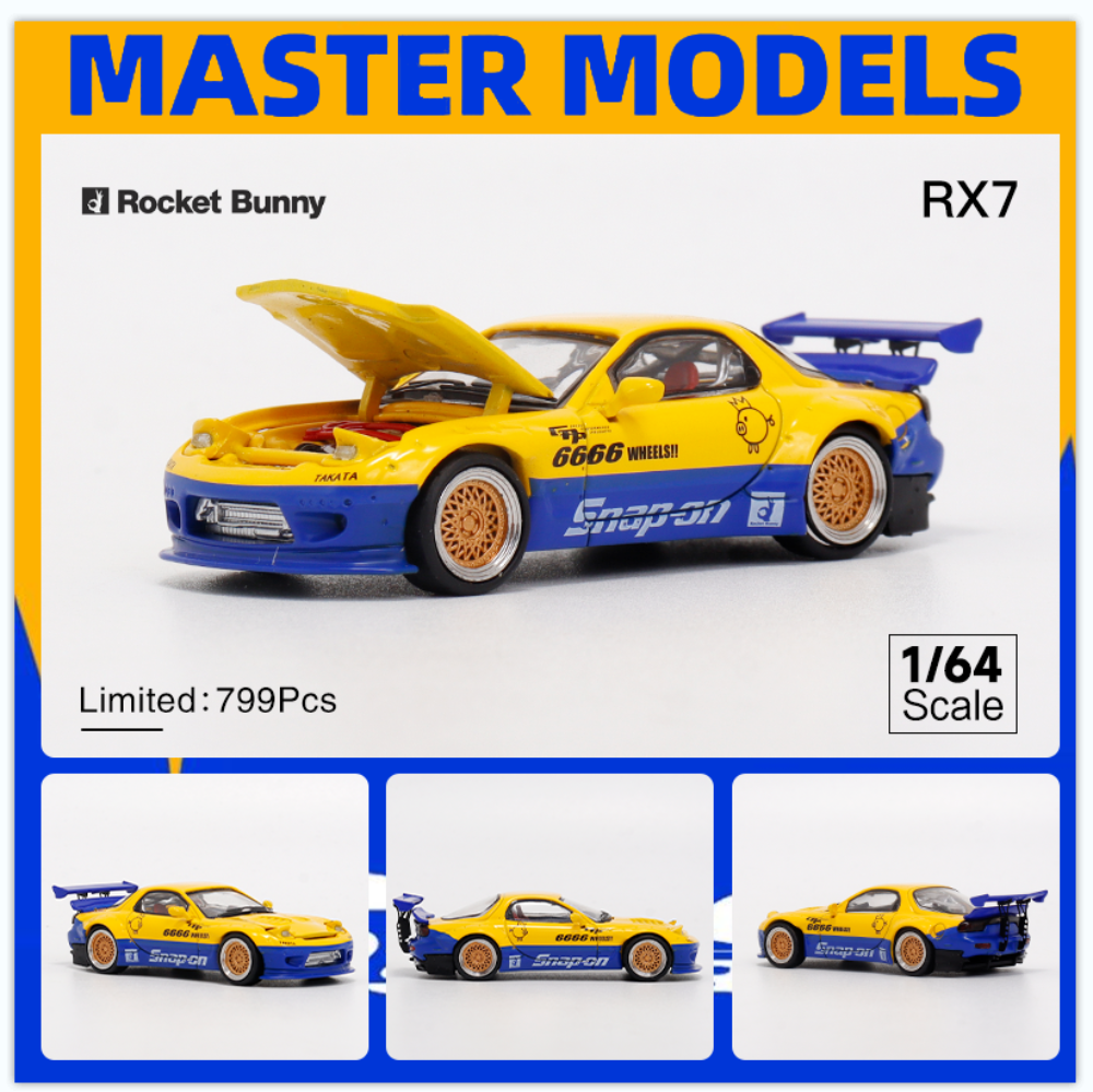 [Preorder] Master Model 1:64 Mazda RX7 Pocket Bunny (4 Colours)