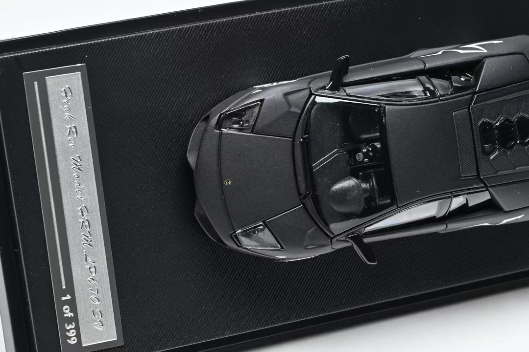 [Preorder] High Rev Model 1:64 Lamborghini Murcielago LP670-4 SV Nero Nesoi Matte