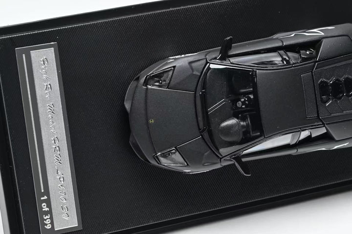 [Preorder] High Rev Model 1:64 Lamborghini Murcielago LP670-4 SV Nero Nesoi Matte