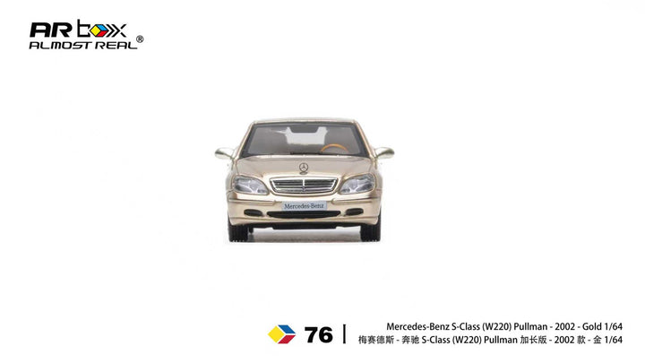 [Preorder] AR Box 1:64 Mercedes-Benz S-Class Pullman - 2002 - Gold 620412001