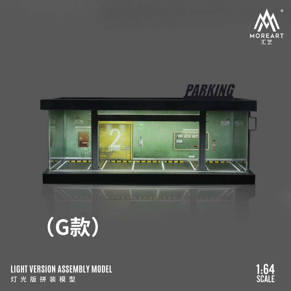 [Preorder] MoreArt 1:64 FOUR THEMED PARKING LOT LIGHTING SCENE MODELS (4 Versions)