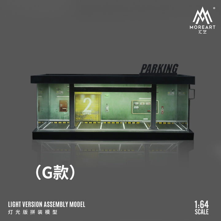 [Preorder] MoreArt 1:64 FOUR THEMED PARKING LOT LIGHTING SCENE MODELS (4 Versions)