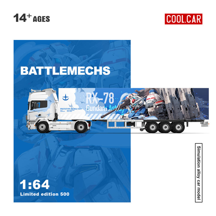 [Preorder] Cool Car 1:64 Scania Container Truck -RX-78 Mecha Livery CC644021
