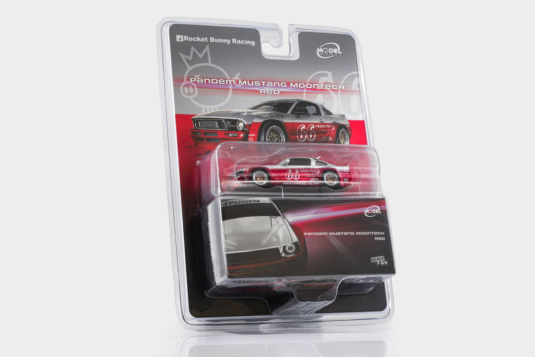 [Preorder] Model Model 1:64 Pandem Mustang Red Silver MM64-PM-004