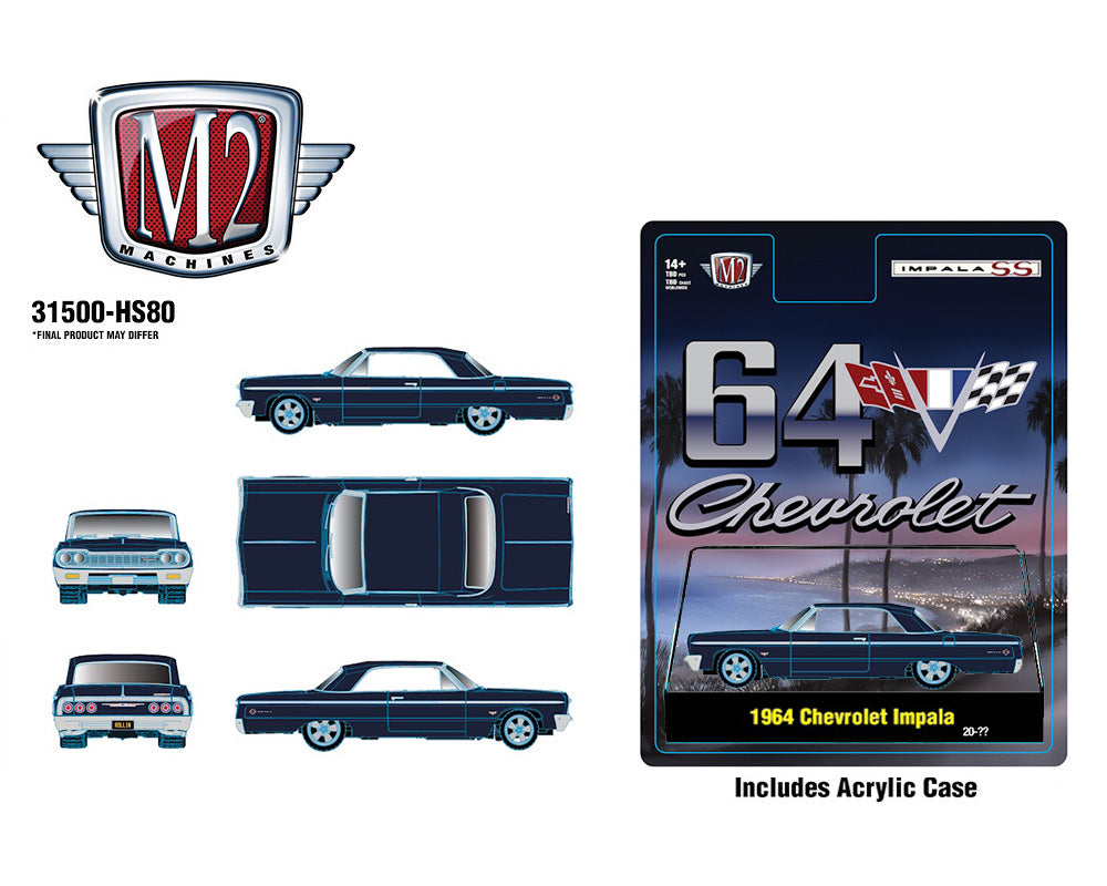 Preorder] M2 Machines 1:64 1964 Chevrolet Impala Hard Top