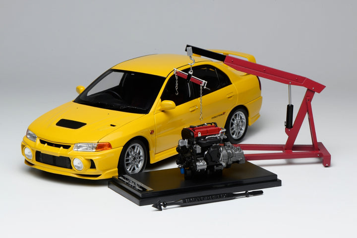 [Preorder] Motorhelix 1:18 Mitsubishi Lancer Evolution IV  DANDELION YELLOW