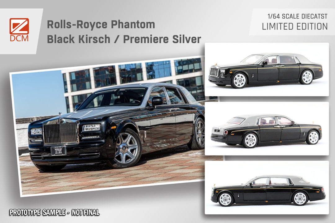 [Preorder] DCM Rolls-Royce Phantom Black Kirsch/Premiere Silver