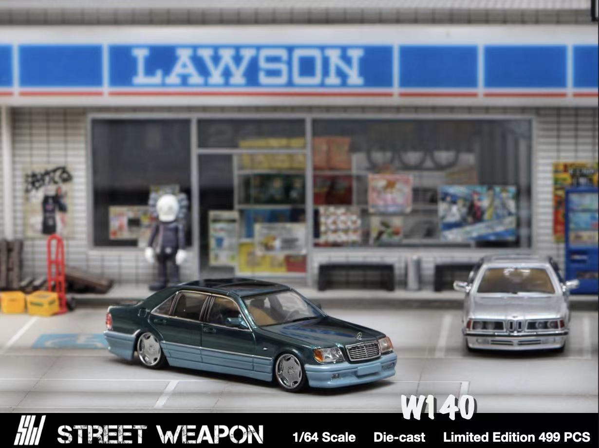 Street Weapon 1:64 BMW 635 CSI / Benz W140 – Horizon Diecast