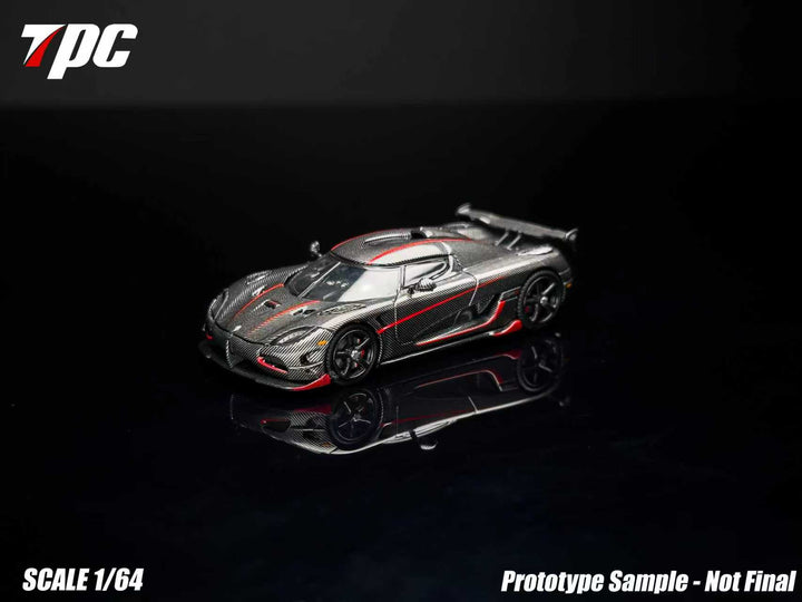 [Preorder] TPC 1:64 Koenigsegg Agera RS Carbon Fiber Red Stripe