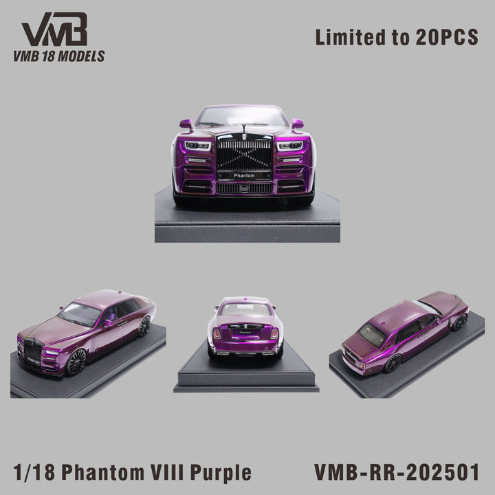 [Preorder] VMB 1:18 Rolls-Royce Phantom Vlll -  Purple VMB-RR-202501