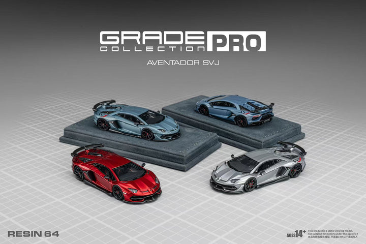 [Preorder] GRADE PRO 1:64 Lamborghini Aventador SVJ LP770 Novitec (4 Colours)
