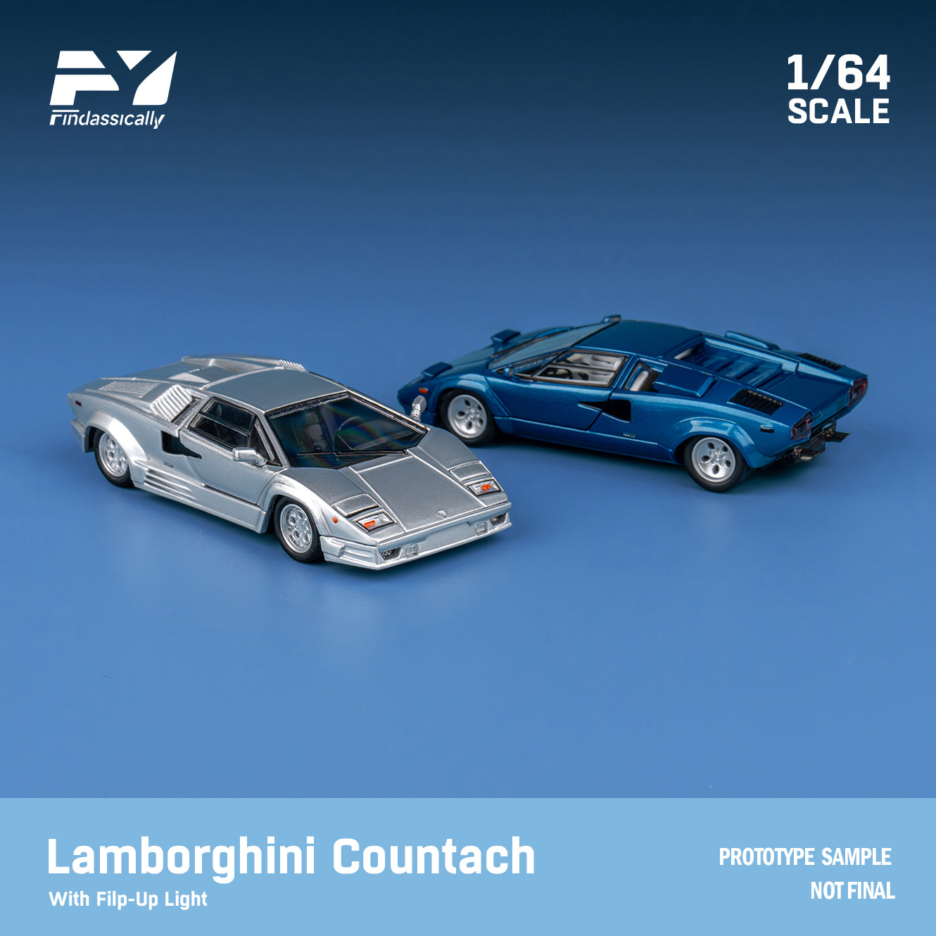 1/64 ランボルギーニ カウンタック Countach LAMBORGHINI Finclassically 1:64 Lamborghini Countach LP5000 (4 Versions