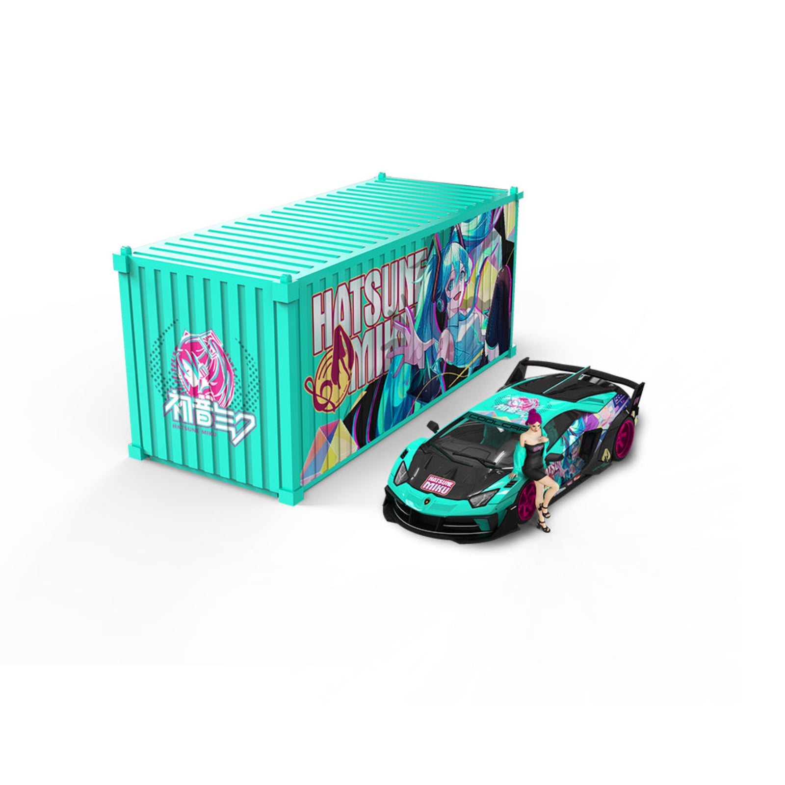 Cool Car 1:64 Lamborghini GTEVO Hatsune MiKu Livery (3 Versions