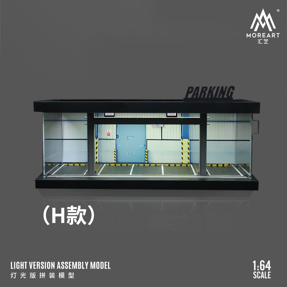 [Preorder] MoreArt 1:64 FOUR THEMED PARKING LOT LIGHTING SCENE MODELS (4 Versions)