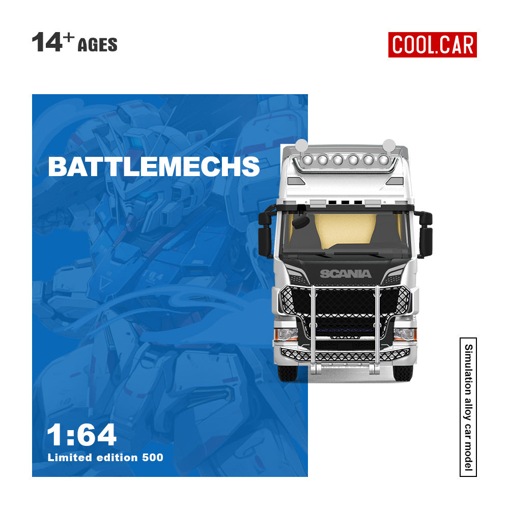 [Preorder] Cool Car 1:64 Scania Container Truck -RX-78 Mecha Livery CC644021
