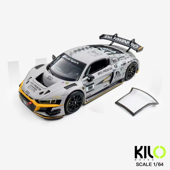 [Preorder] KILO works 1:64 AUDI R8 LMS GT3 EVO II  DarwinPRO Air Force Grey KLW0036-25