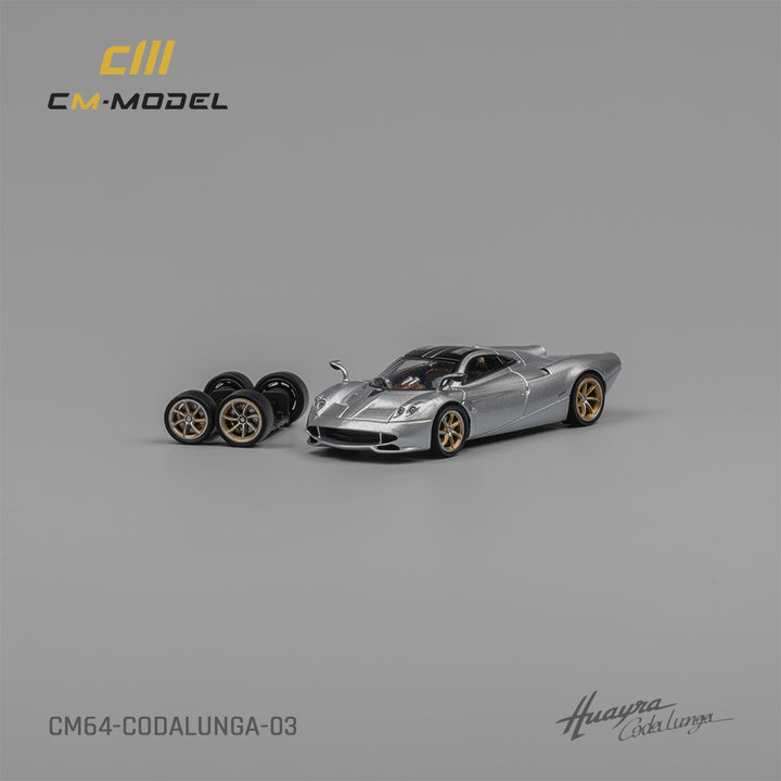 [Preorder] CM Model 1:64 Pagani Huayra Codalunga - Metallic Silver