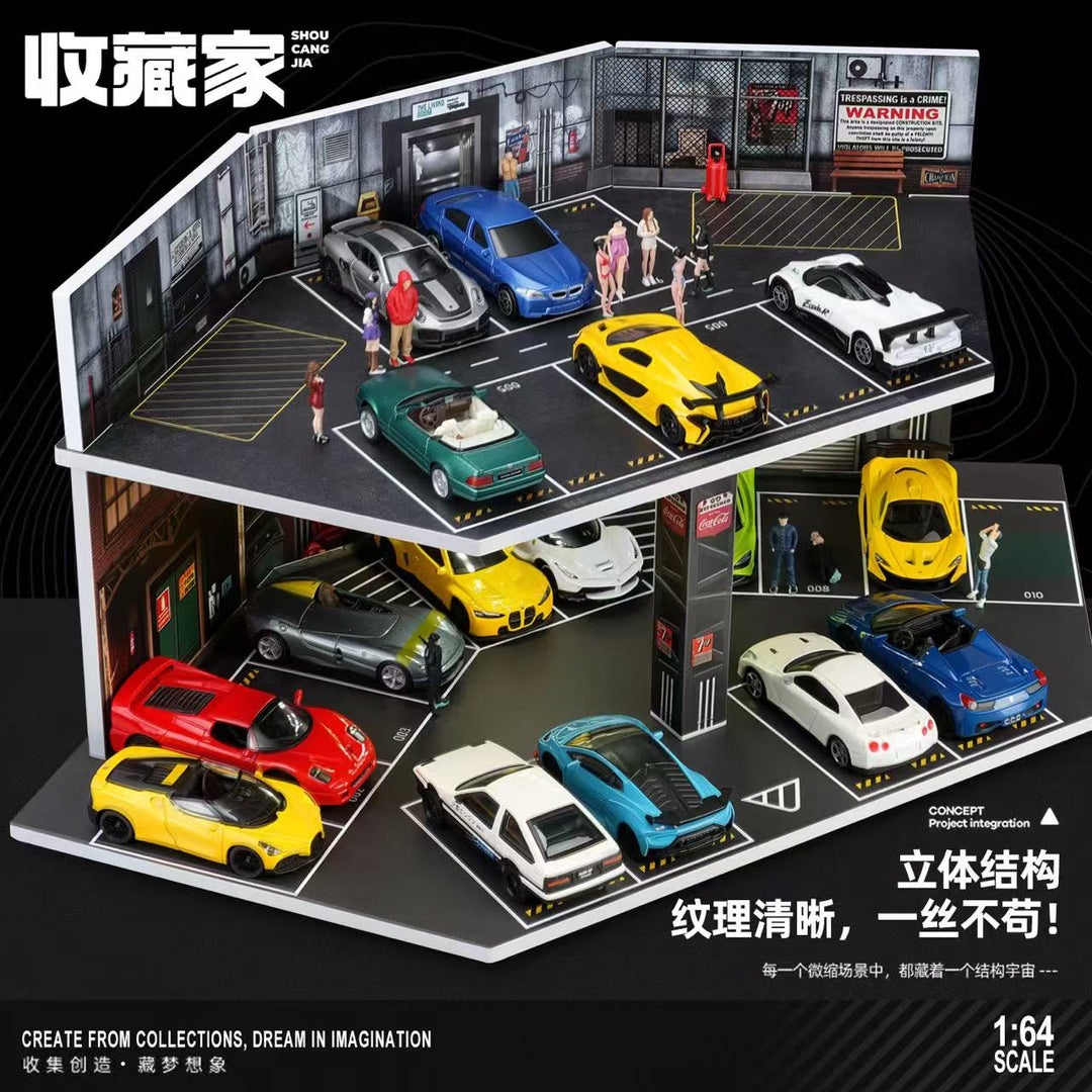 [Preorder] SHOU CANG JIA 1:64 American-style industrial parking lot SCJ-82082